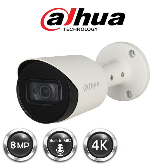 CAMERA DAHUA 8MP 4K EXTERNNE AUDIO 30IR