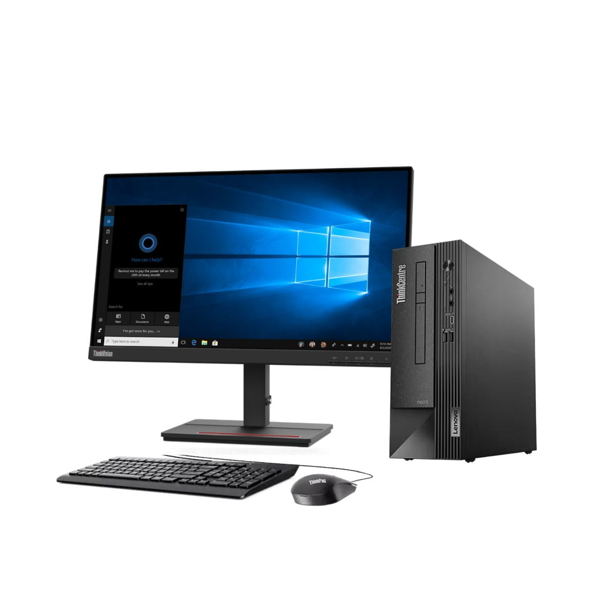 PC BUREAU LENOVO THINKCENTRE NEO 50T I5-13400 8GB 512GB SSD DDR5 +ECRAN 22