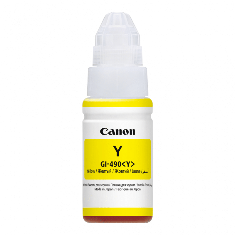ENCRE CANON 490 JAUNE ORIGINAL