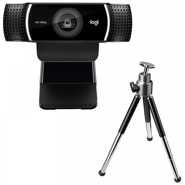 LOGITECH C922 Pro Stream Webcam - Tripod - BLACK - USB