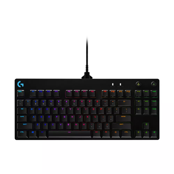 LOGITECH G PRO TKL Corded Mechanical Gaming Keyboard - BLACK - FRA - USB - CLICKY