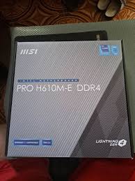 Carte Mère MSI PRO H610M-E DDR4